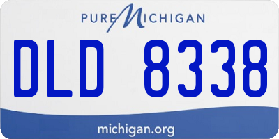 MI license plate DLD8338