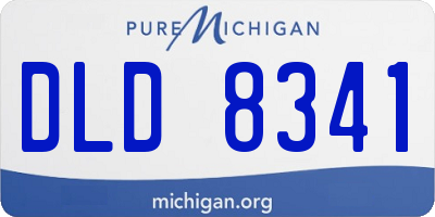 MI license plate DLD8341