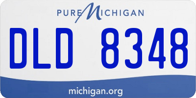 MI license plate DLD8348