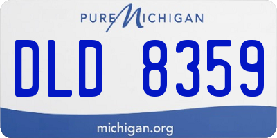 MI license plate DLD8359