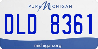 MI license plate DLD8361