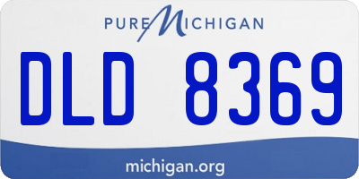 MI license plate DLD8369