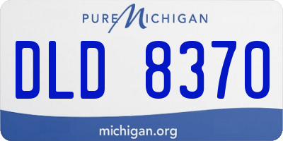 MI license plate DLD8370