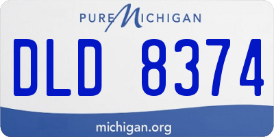 MI license plate DLD8374