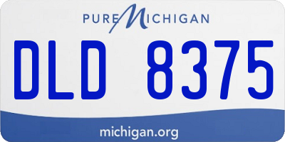 MI license plate DLD8375