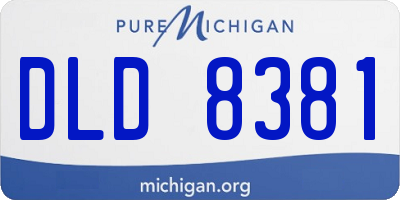 MI license plate DLD8381