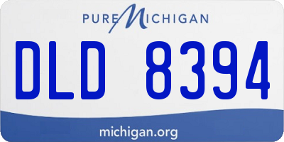 MI license plate DLD8394