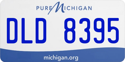 MI license plate DLD8395