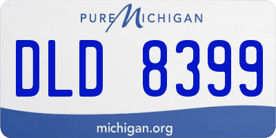 MI license plate DLD8399