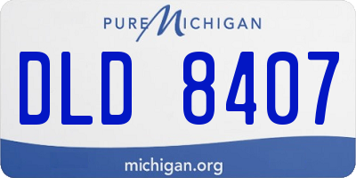 MI license plate DLD8407