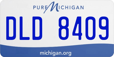MI license plate DLD8409