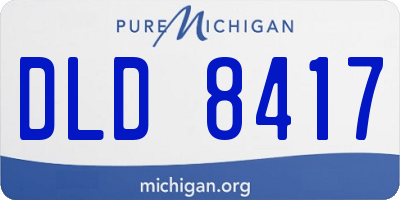 MI license plate DLD8417