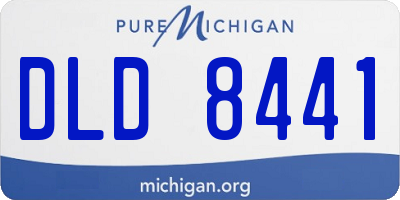 MI license plate DLD8441