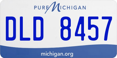 MI license plate DLD8457