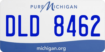 MI license plate DLD8462