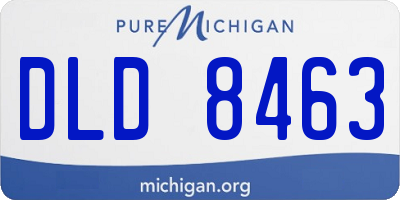 MI license plate DLD8463