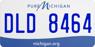 MI license plate DLD8464