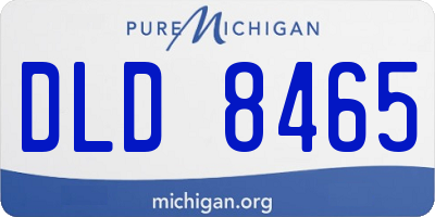 MI license plate DLD8465