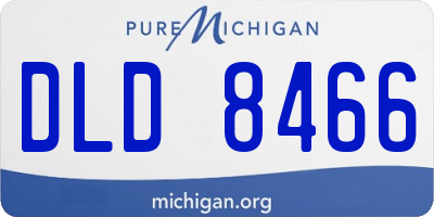 MI license plate DLD8466