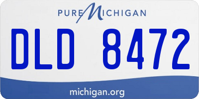 MI license plate DLD8472