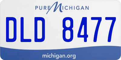 MI license plate DLD8477