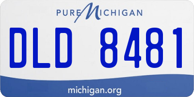 MI license plate DLD8481