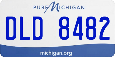 MI license plate DLD8482