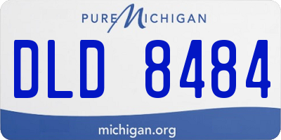 MI license plate DLD8484