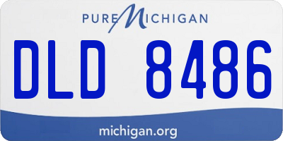 MI license plate DLD8486