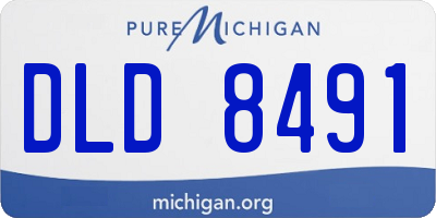 MI license plate DLD8491
