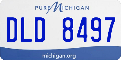 MI license plate DLD8497
