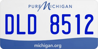 MI license plate DLD8512
