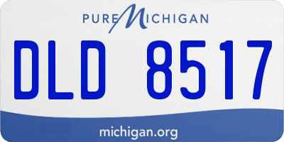 MI license plate DLD8517
