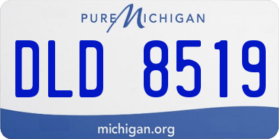 MI license plate DLD8519