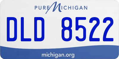 MI license plate DLD8522