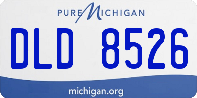 MI license plate DLD8526