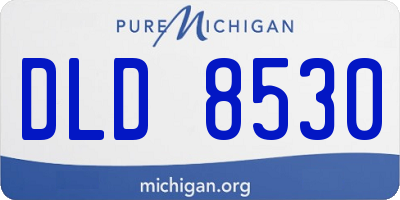 MI license plate DLD8530