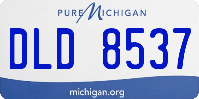 MI license plate DLD8537