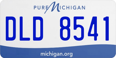 MI license plate DLD8541