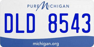MI license plate DLD8543