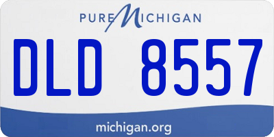 MI license plate DLD8557