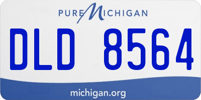 MI license plate DLD8564