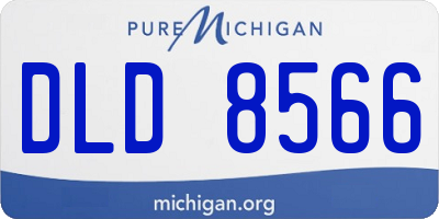 MI license plate DLD8566