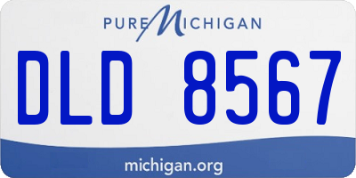 MI license plate DLD8567