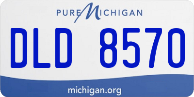 MI license plate DLD8570