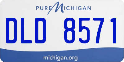 MI license plate DLD8571