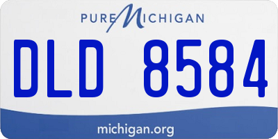 MI license plate DLD8584