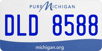 MI license plate DLD8588