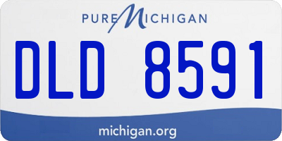 MI license plate DLD8591