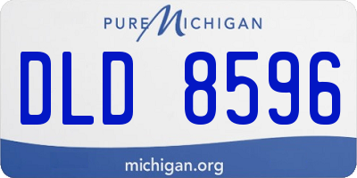 MI license plate DLD8596